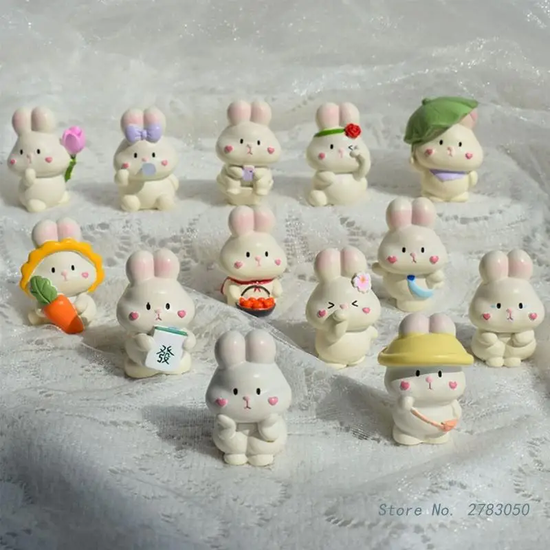 Cartoon Rabbit Silicone Fondant Cake Gypsum Molds Diy Manual Plasters Candle Ornaments Handicrafts Mold Hand Gift Making