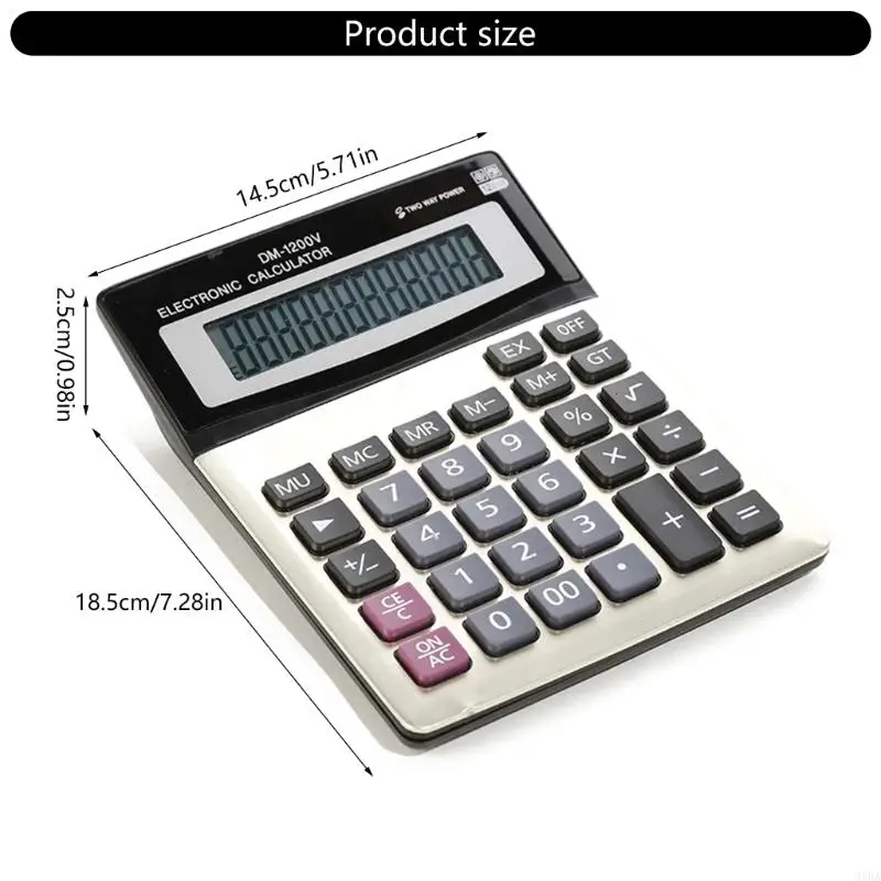 Calcolatrice portatile a 12 cifre 31BA con funzioni complete per casa aula