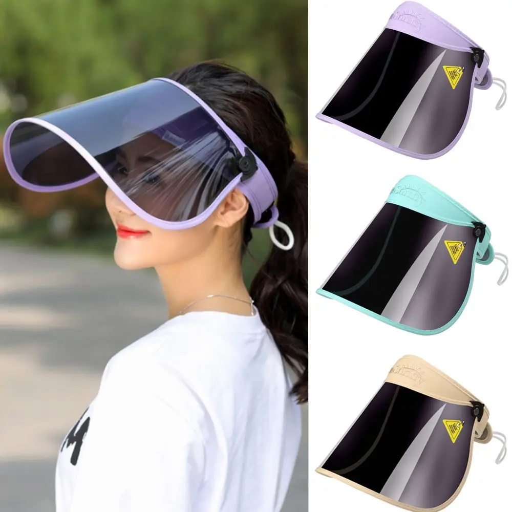 Men Women Portable Foldable Face Cover Shield Anti-UV Visor Sun Hat Sunshade Cap