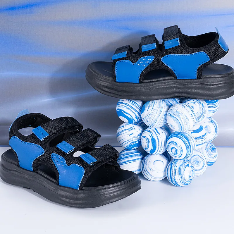 

Boys' Sandals 2024 Summer New Children's Shoes Girls' Sports Lightweight Breathable Beach Shoes Children