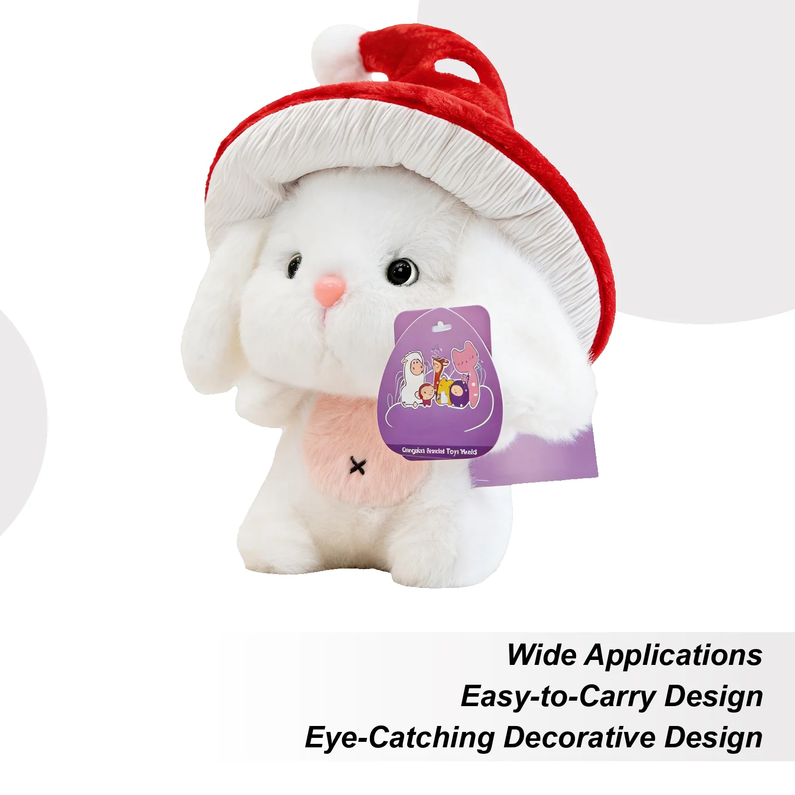 

Мягкая игрушка-кролик, очаровательный плюшевый кролик, декор на Пасху, кролик в грибной шляпе, мягкая набивная кукла для детей, мальчиков, девочек, для детской, дома, стола, дивана, кровати