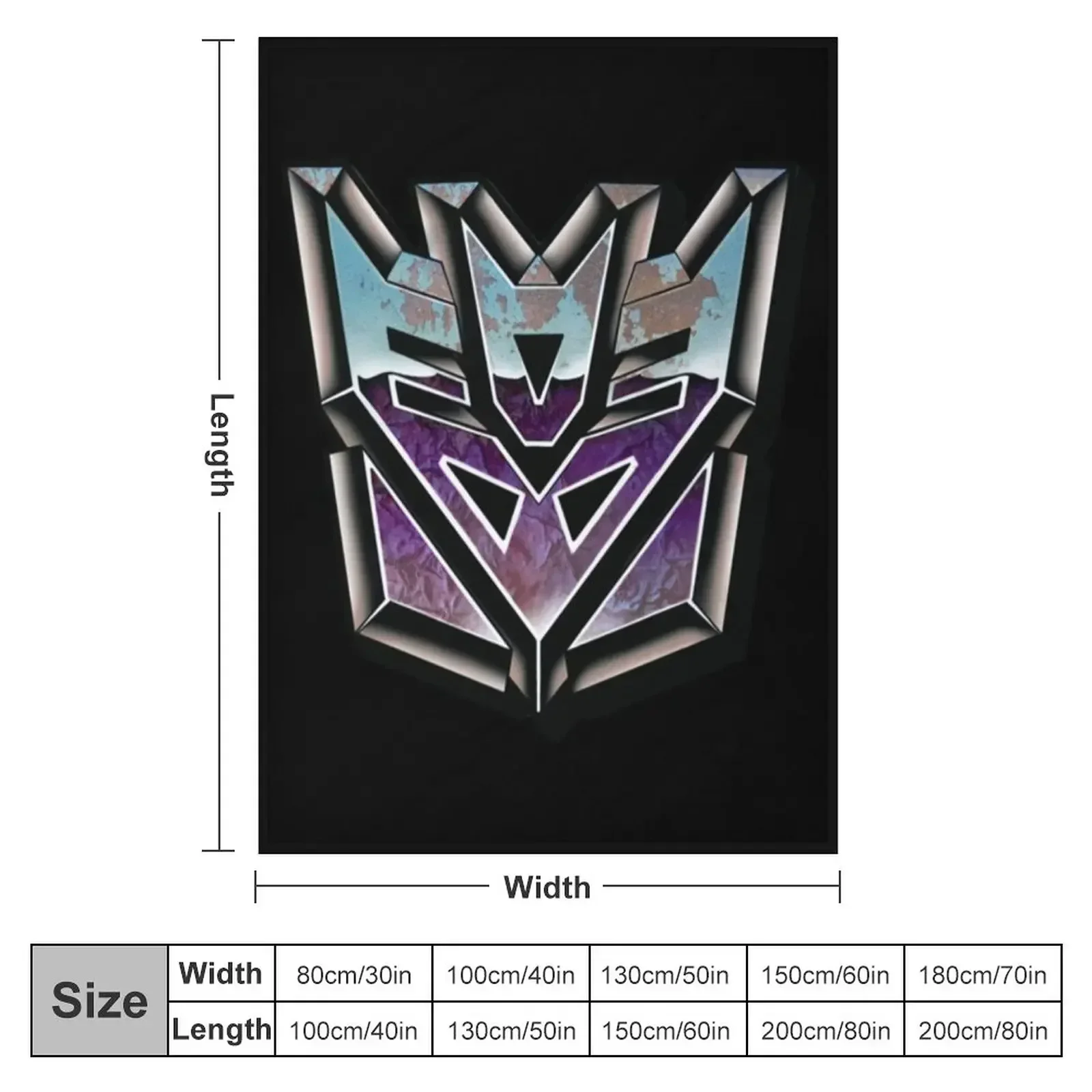 Decepticon T-Shirt Throw Blanket Giant Sofa For Sofa Thin Blankets