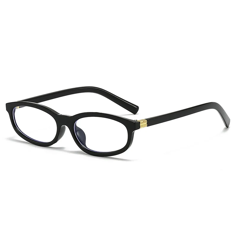 

Fashionable Small Frame Glasses Frame Retro College Style Personalized Men's and Women's Anti-Blue Light Glasses