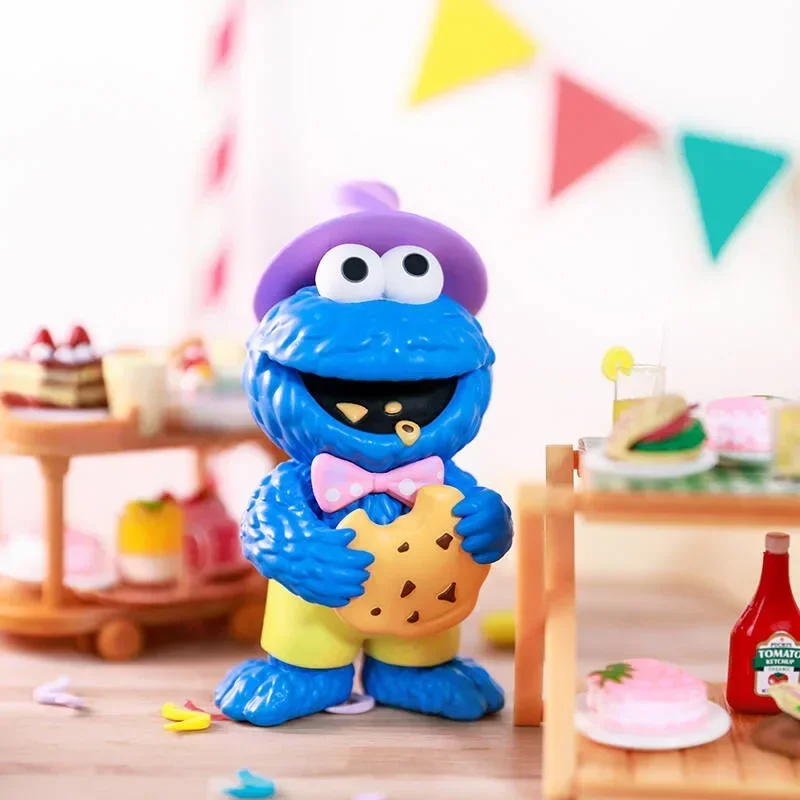 

POP MART Sesame Street Party Series Blind Box Guess Bag Mystery Box Toys Doll Cute Anime Figure Ornaments Gift