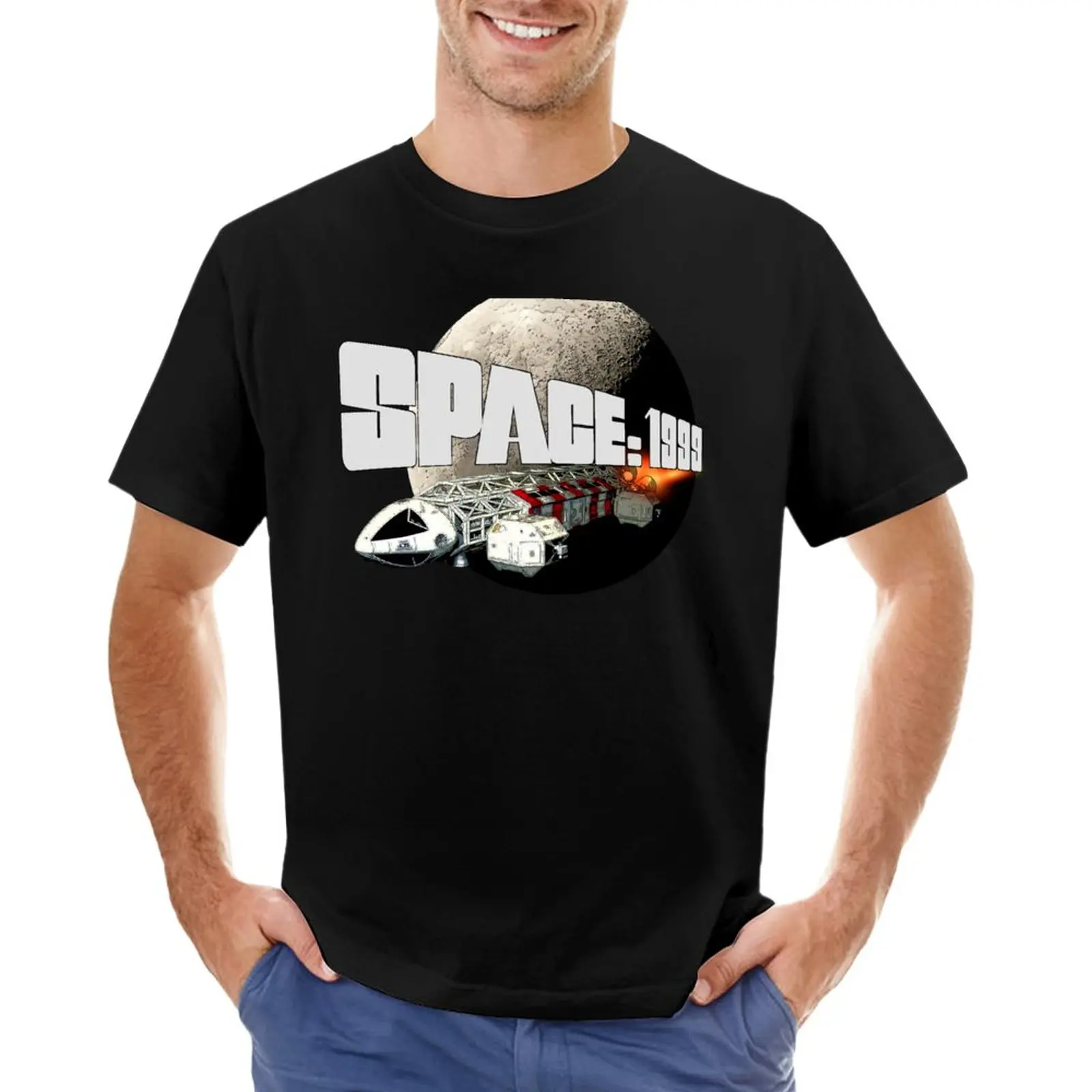 SPACE 1999- Eagle Transporter T-Shirt tees animal print shirt for boys Aesthetic clothing Short t-shirt oversized t shirt men