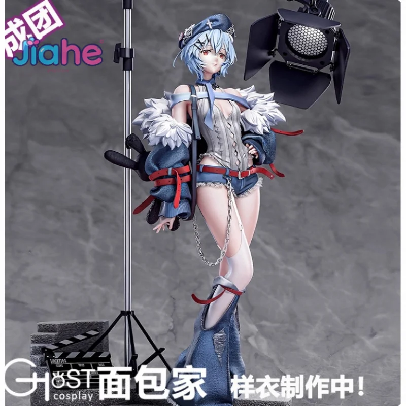 새로운 아야나미 레이 애니메이션 EVA 코스프레 의상 여성 캐주얼 코트 모자 청바지 벨트 액세서리 소품 세트 할로윈 파티 유니폼 S-XL