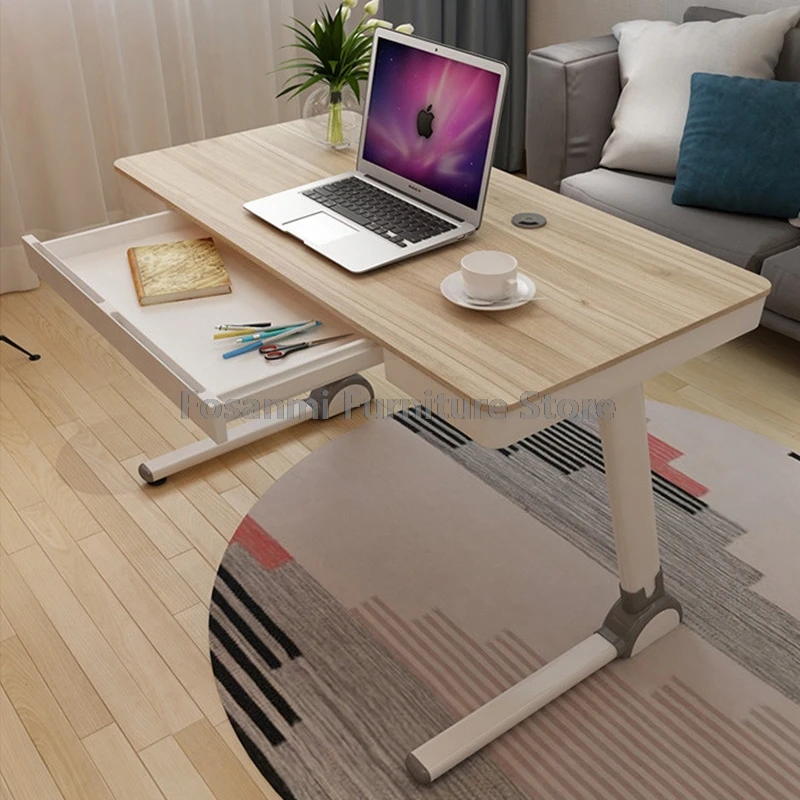 طاولة دراسة بسيطة للأطفال مع أدراج تخزين كبيرة، مكتب كمبيوتر مكتبي، طاولة غرفة منزلية قوية، مكتب ألعاب مكتبي واسع