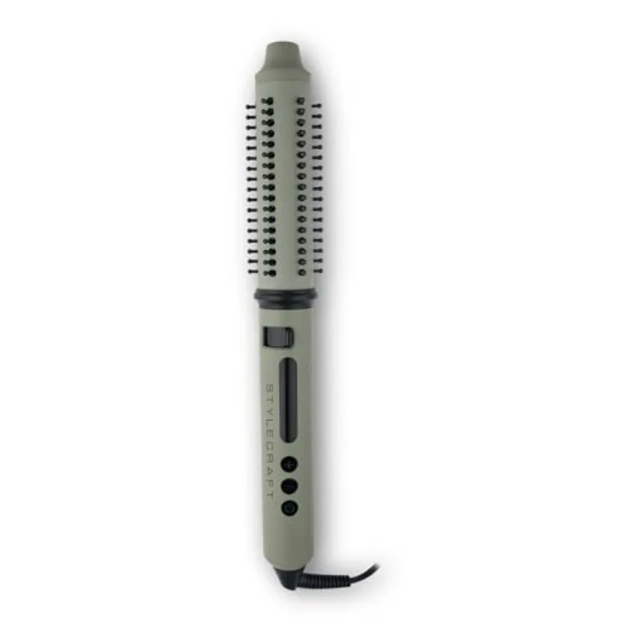 

Sage Ceramic Styling Tools 2-in-1 Retractable Bristle Brush and Triple Barrel Deep Waver with Tourmaline Technology