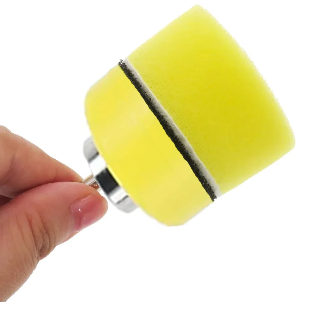 16pcs 2 Inch 50mm Polishing Sponge Pads Set Automobile Polisher Waxing Buffing Cleaning Screw Tray Tool Useful