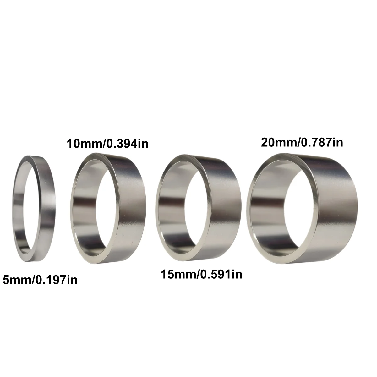 Fahrrad-Lenkervorbau-Abstandshalter-Set 5MM 10MM 15MM 20MM für 1 1/8-Zoll-Vorbauten passend für die meisten Fahrräder – Detail 12
