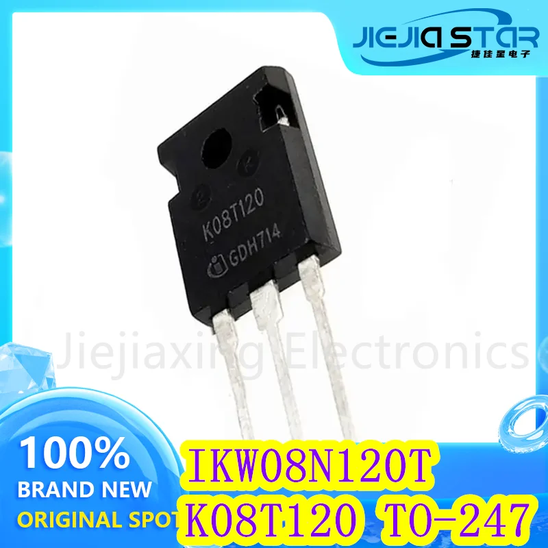 (5/20 sztuk) IKW08N120T K08T120 oryginalny nowy falownik lampowy IGBT dużej mocy 8A 1200V gotowo produkowana elektronika