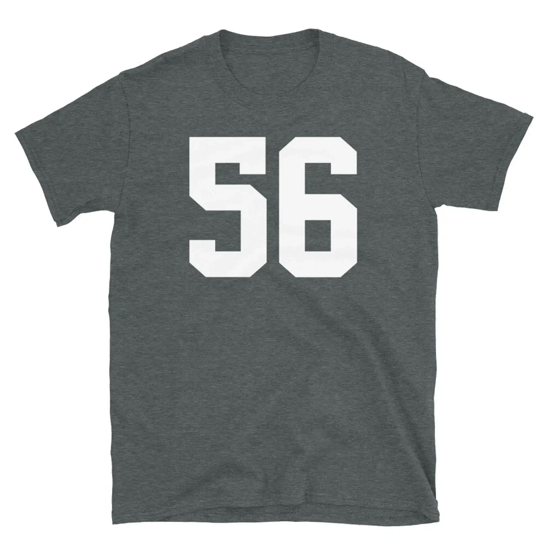 Team Uniform Jersey Number 56 Birthday Varsity Short Sleeve Unisex T Shirt