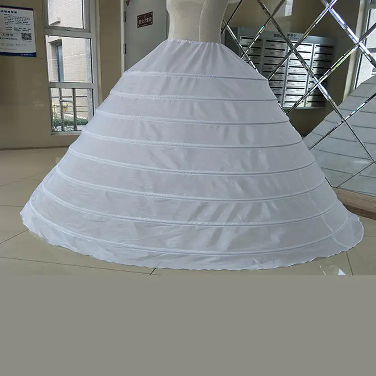 High Quality Factory 8 Hoops Bridal Wedding Dress Adjustable Petticoat 2024