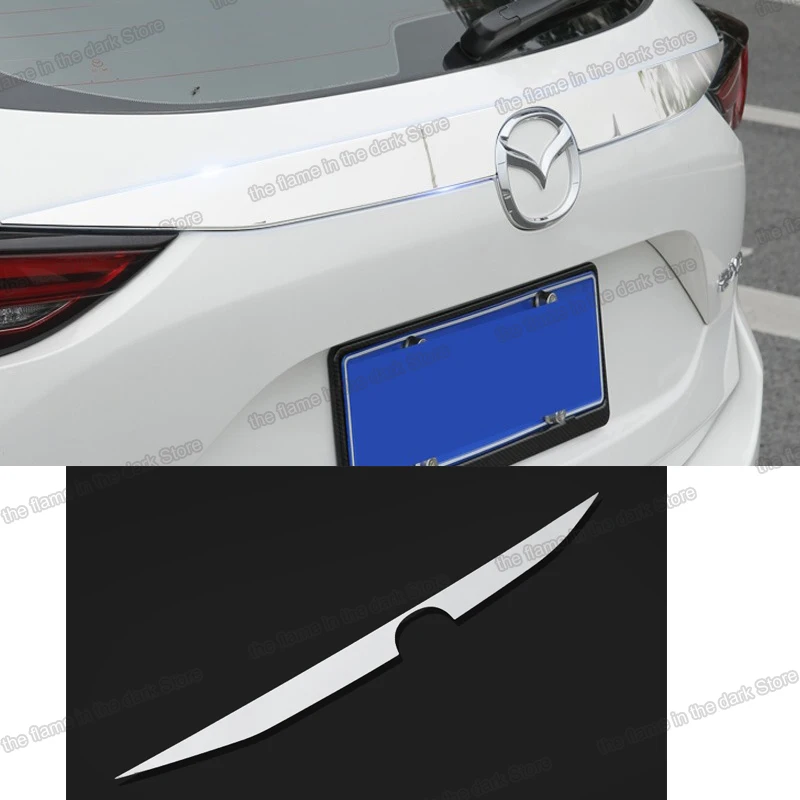 

Stainless Steel Car Tail Door rear Logo Trims for Mazda Cx-5 2017 2018 2019 2020 2021 Accessories decoration Cx5 taildoor gate