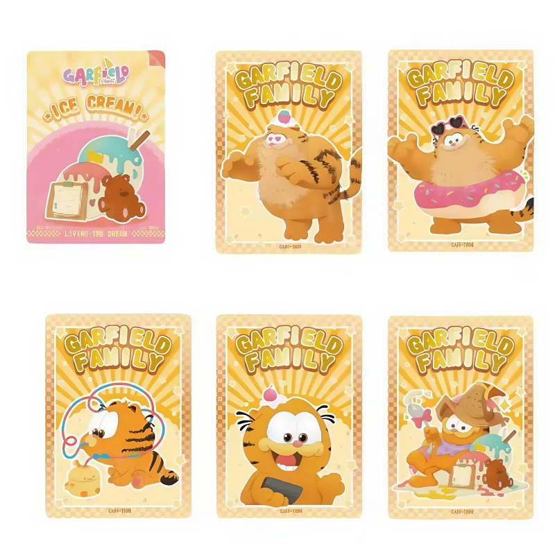 Echte MINISO Garfield-Sammelkarte, Filmsammelkarte, 30 Stück, Anime-Peripherieornamente, Kinderspielzeug, Weihnachtsgeschenk