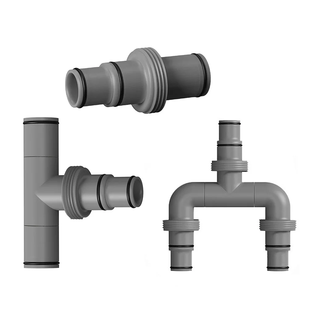 

T Connector 3-Way Connector Pool Maintenance Compatibility For 32mm Hoses Compatibility For 38mm Hoses Effortless Setup