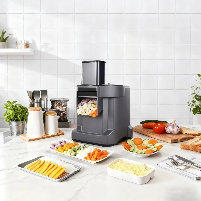 Electric vegetable cutter 5-in-1 commercial kitchen equipment slicer food processor