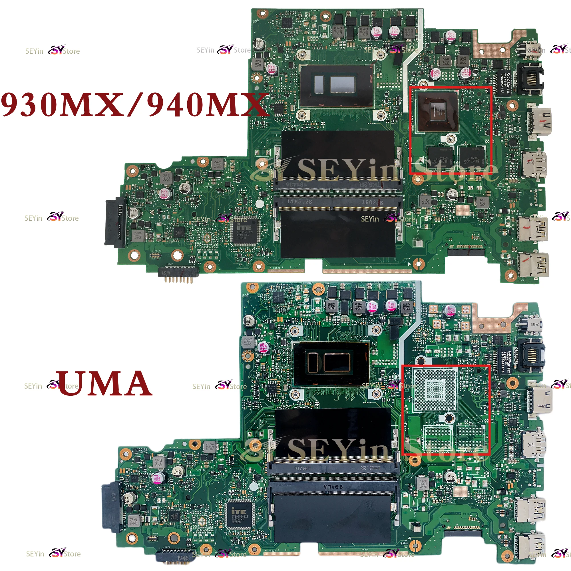 Notebook X542UN Mainboard X542U X542UR X542URR X542UQ X542UF X542URV X542UA Laptop Motherboard I3 I5 I7 UMA/930MX/940MX/MX150