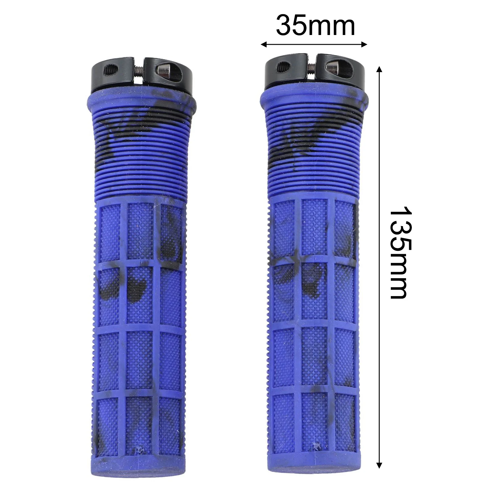 Folding Bike Handlebar 22mm Diameter NonSlip Double Lockon Aluminum Alloy with Ventilation and Anti Deformation Properties