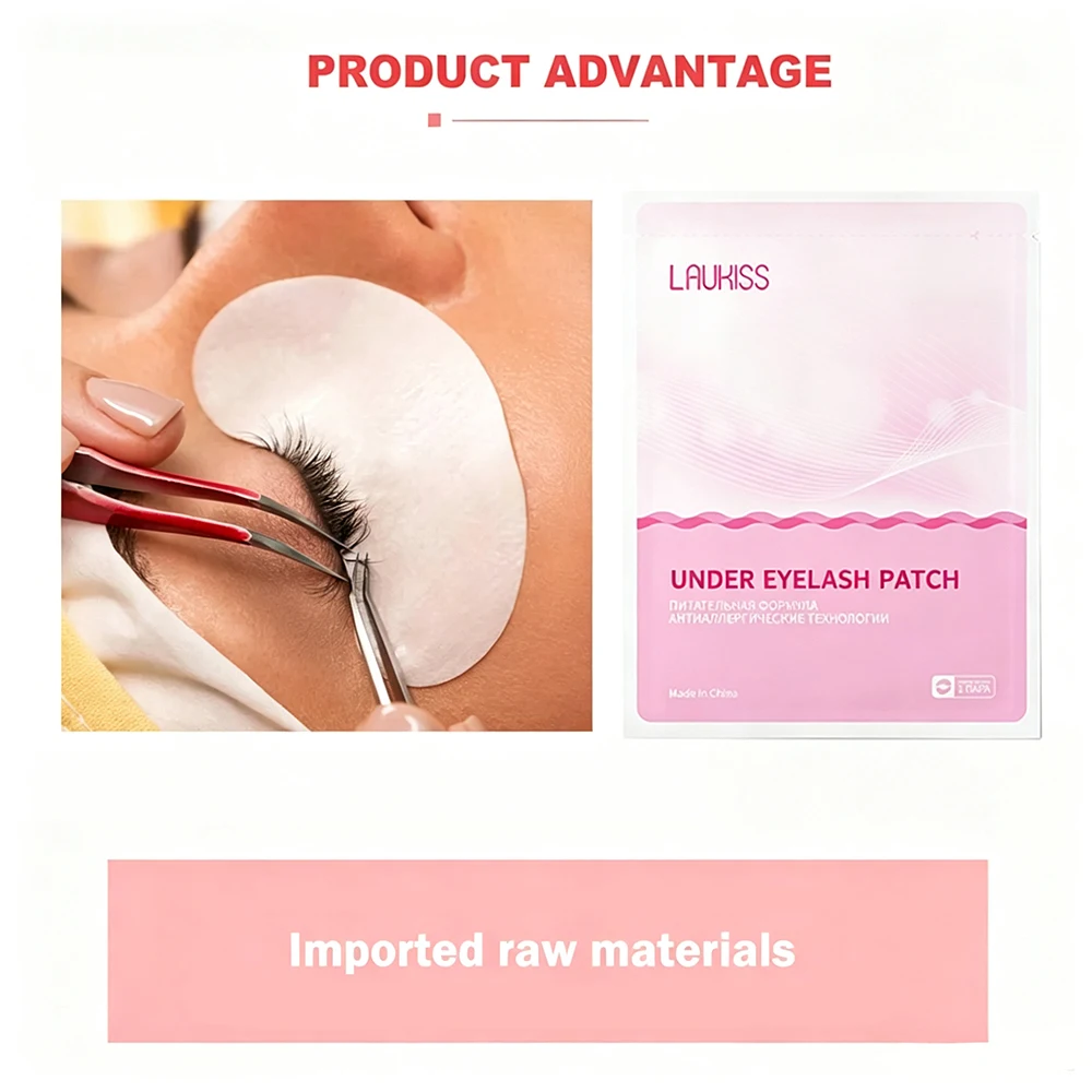 50/200/500 Eyelash Patches For Building Grafted Eyelash Pads LAUKISS Packing Under Eyes Paper Stickers For Eyelash Extension
