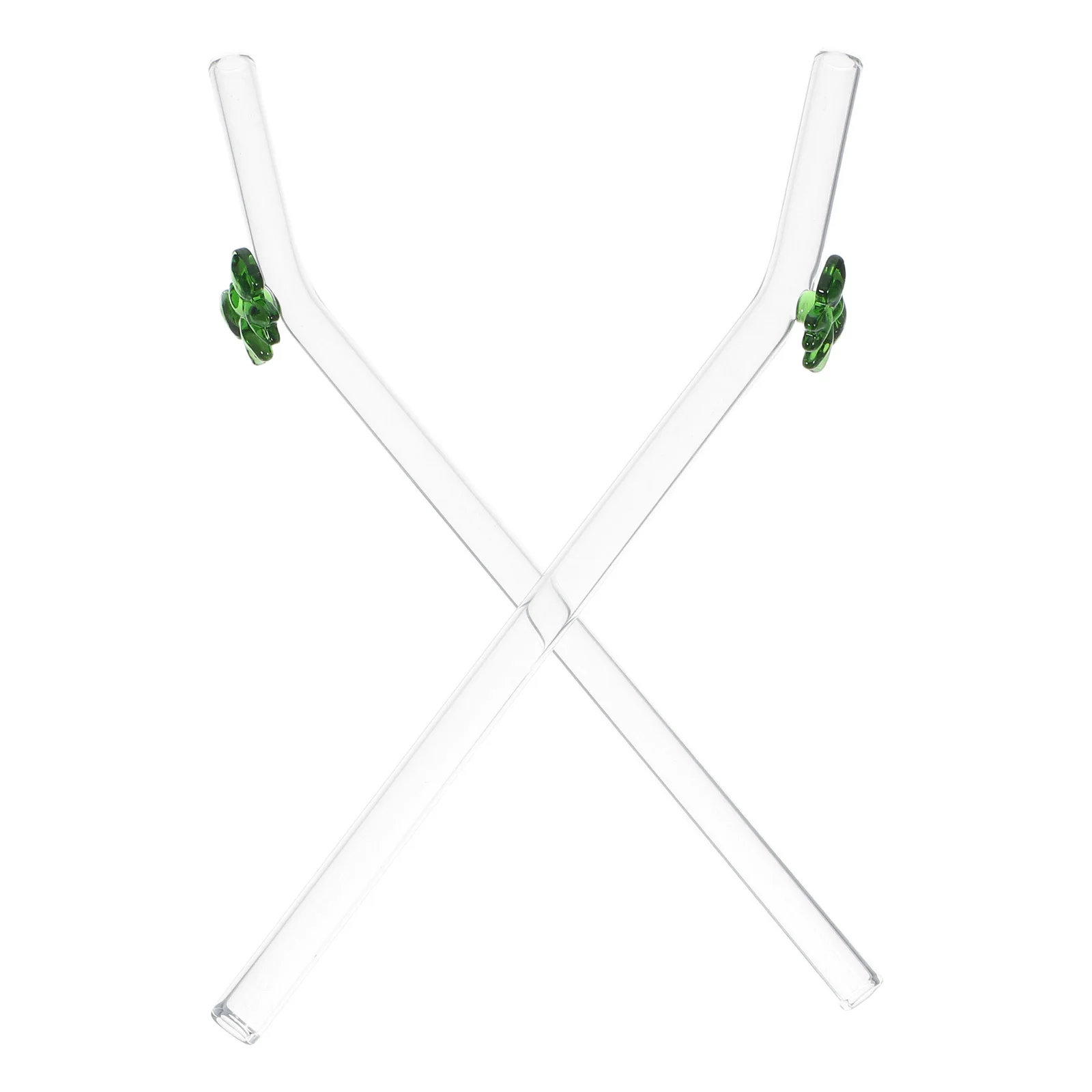 

2Pcs Cute Bow Glass Straws Reusable Decorative Glass Drinking Straws for Smoothies Juices Teas Juice Straw Coffee Drinking Straw