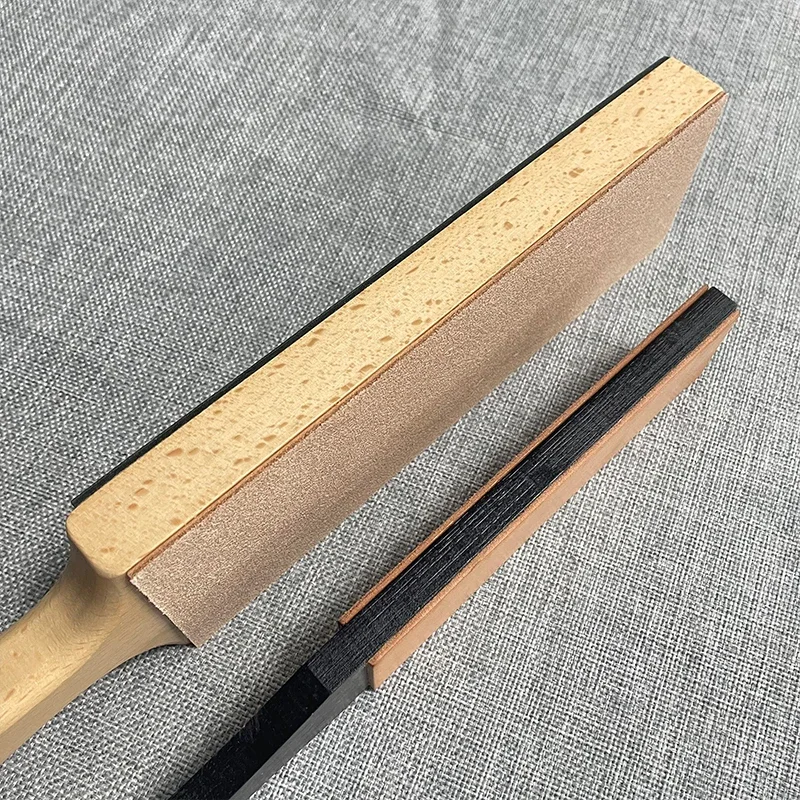 Double-side Knife Polishing Sharpener Sharpening Stone Leather Honing Strop Compound Green Abrasive Paste Polishing Wax Paste