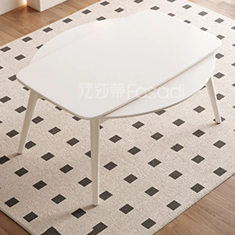 Extendable Dining Table Coffee Chairs Center Restaurant Kitchen Dining Table Luxury Modern Mesas De Jantar Commercial Furniture