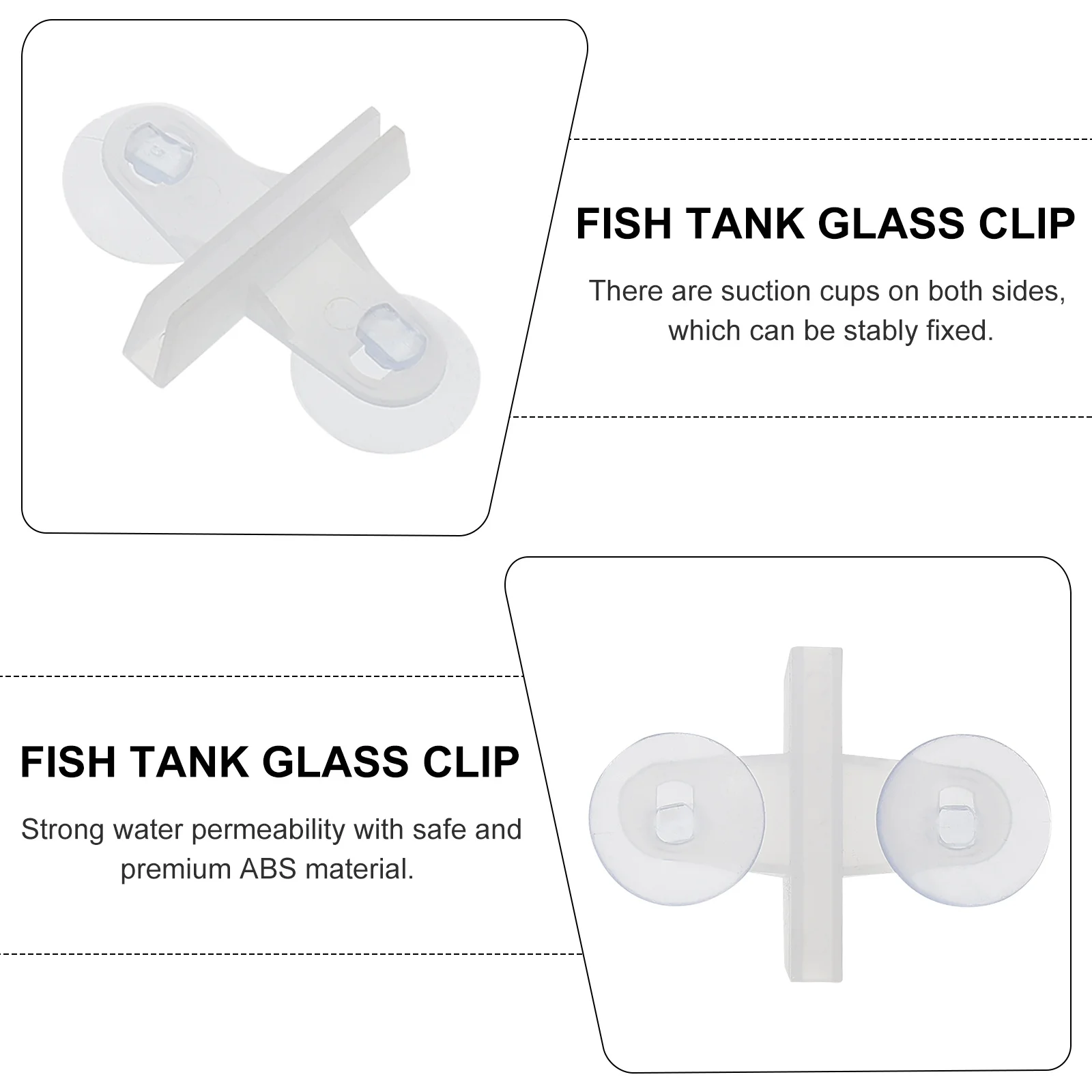 

5Pcs Tank Separator Clips Aquarium Suction Cup Clips Isolation Net Easy Operation Saltwater Freshwater Tanks Fish Tank Supplies