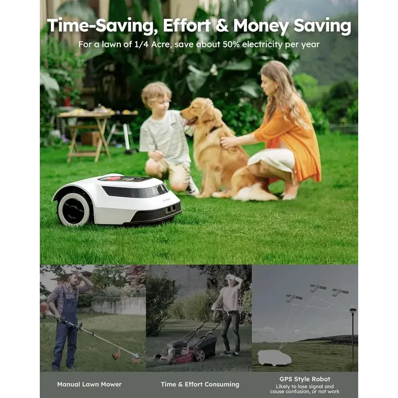 New Fully Automatic Intelligent Lawn Mower High Efficiency Robot for Yard and Home Construction