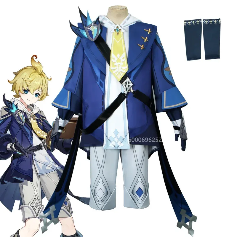 

Genshin Impact Mika Cosplay Costume Adult Carnival Uniform Wig Anime Halloween Party Masquerade Outfit for Women New Arrival