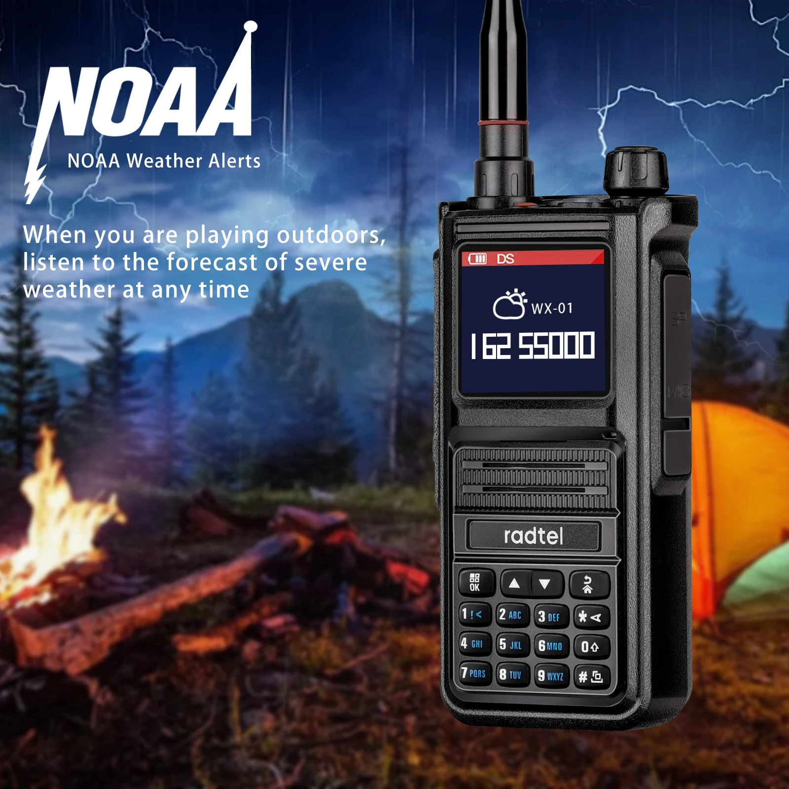 Radtel RT-470X Plus Bluetooth Ham Walkie-Talkies 256CH Air Band Two Way Radio Station Aviation NOAA Police Marine Transceiver