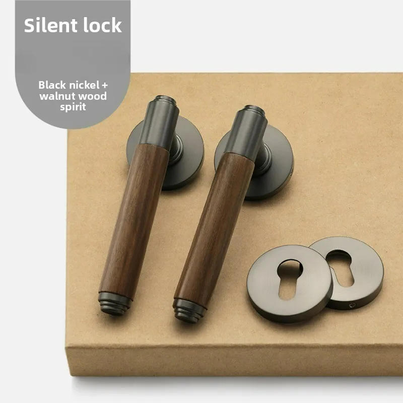French Luxury Indoor Bedroom Door Lock Universal Silent/magnetic Conference Room Office Handle Split Lock