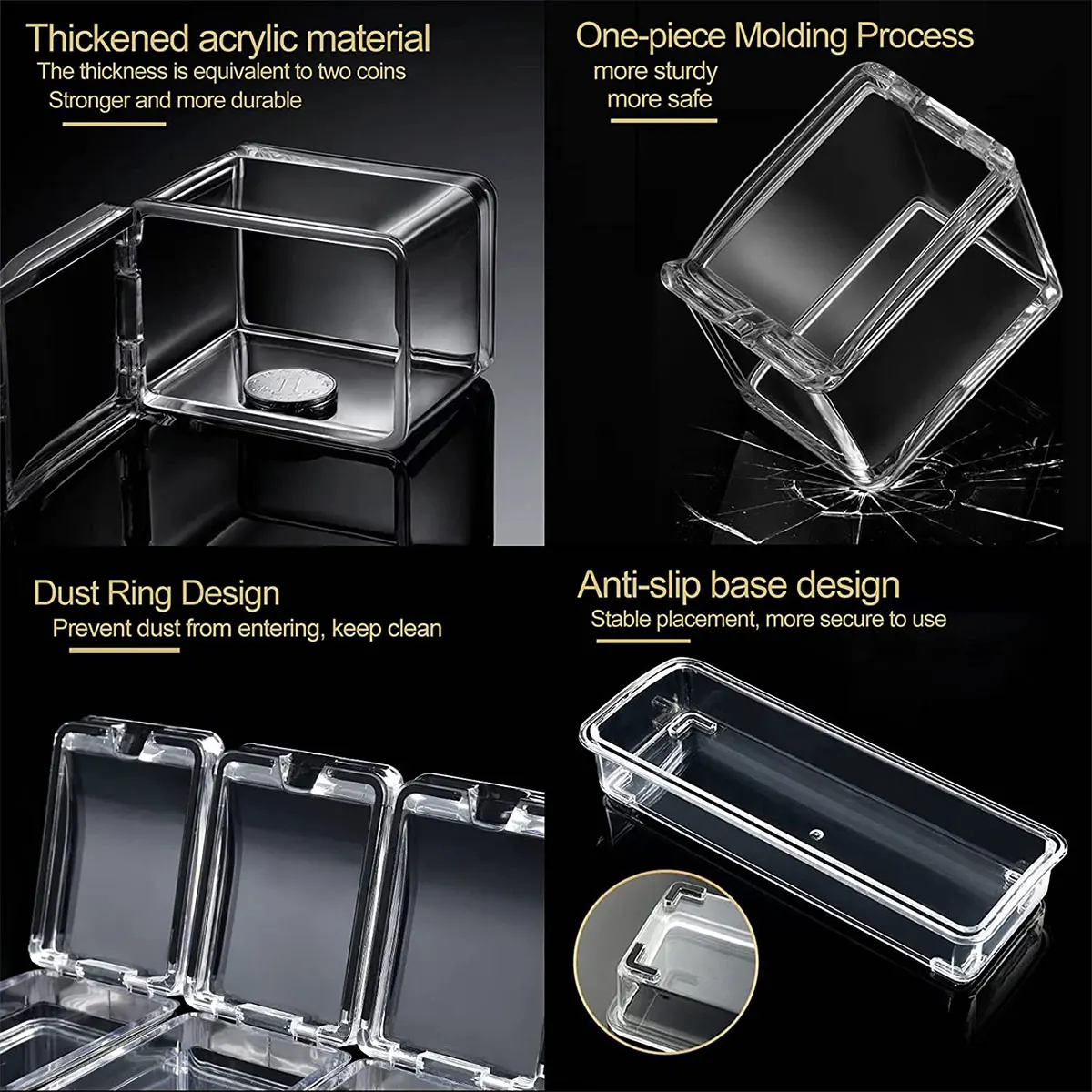 Clear Seasoning Jars Kitchen Organizer Storage Boxes Condiment Containers with Lids Spice Sugar Salt Bottle Kitchen Accessories