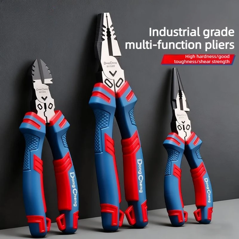 Electric Wire Pliers Large Opening Sharp Multifunction Cutting Gripping Metal Tool High Carbon Steel Diagonal Needle Nose Pliers