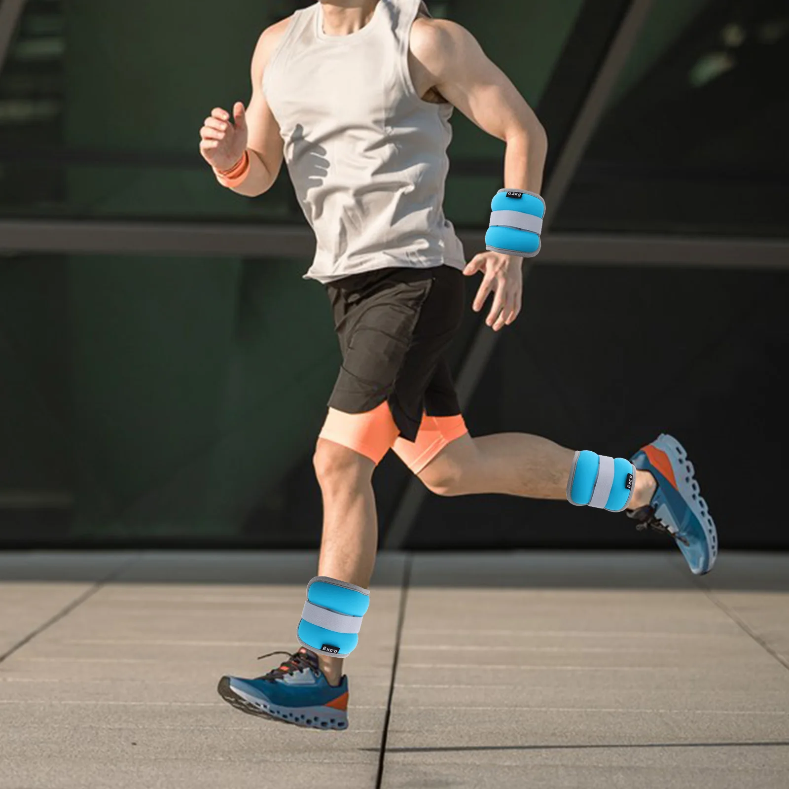 2Pcs Adjustable Leg Weights Sandbags for Running Fitness Workout Gym Training Arm Bands Ankle Wrist Weight Exercise