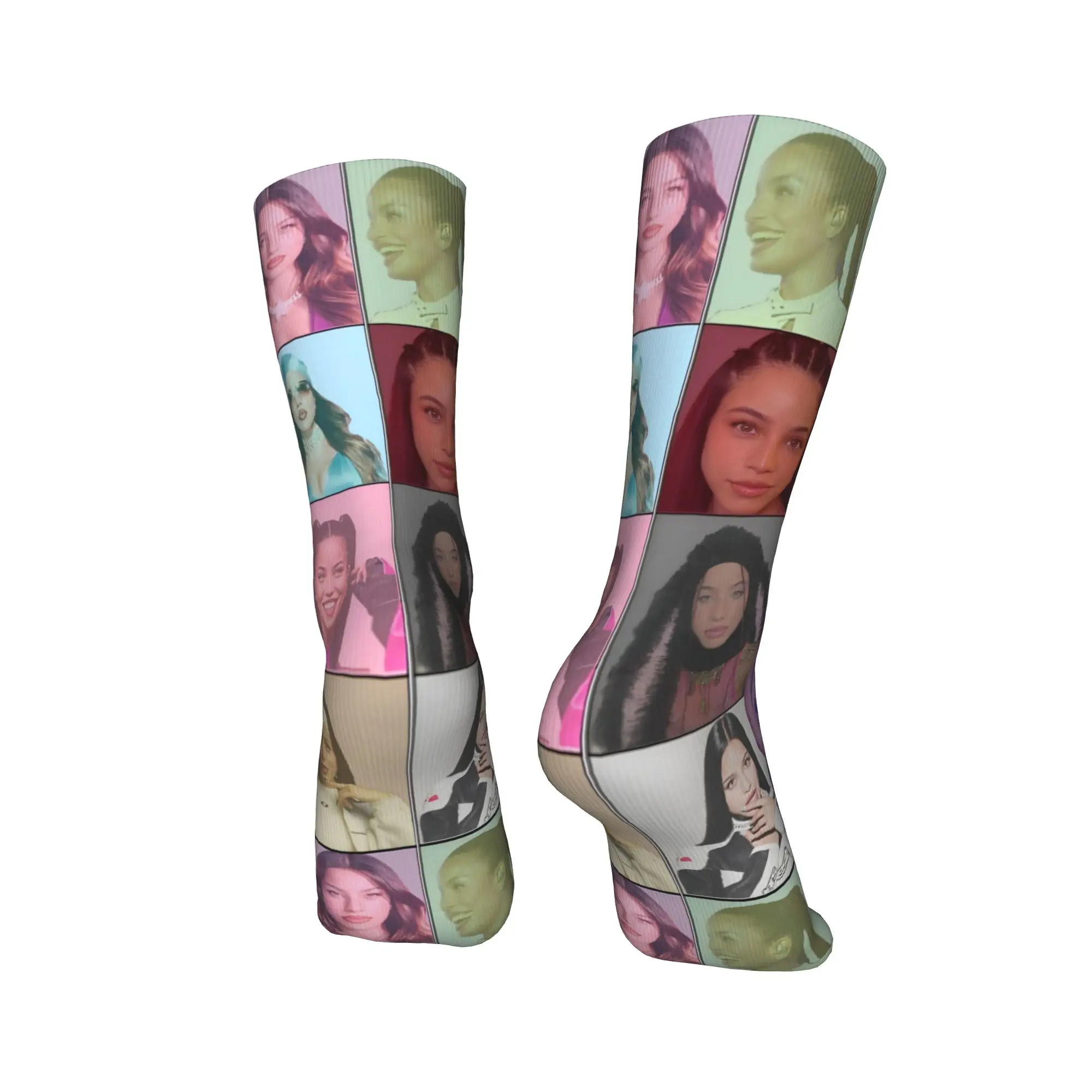 Singer Emilia Mernes MP3 Tour Socks  Graphic Stockings Non Skid Unisex Men Socks Medium Soft Autumn Casual Outdoor Socks