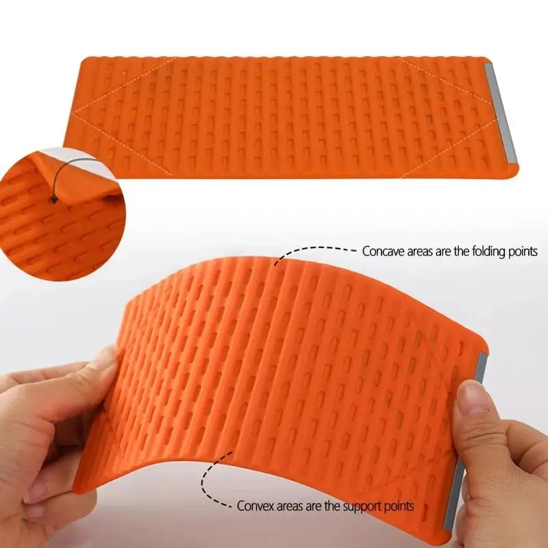 Portable Phone Tablet Stand Flexible Silicone Foldable Desktop Holder Fit for Laptop Home Office Live Streaming