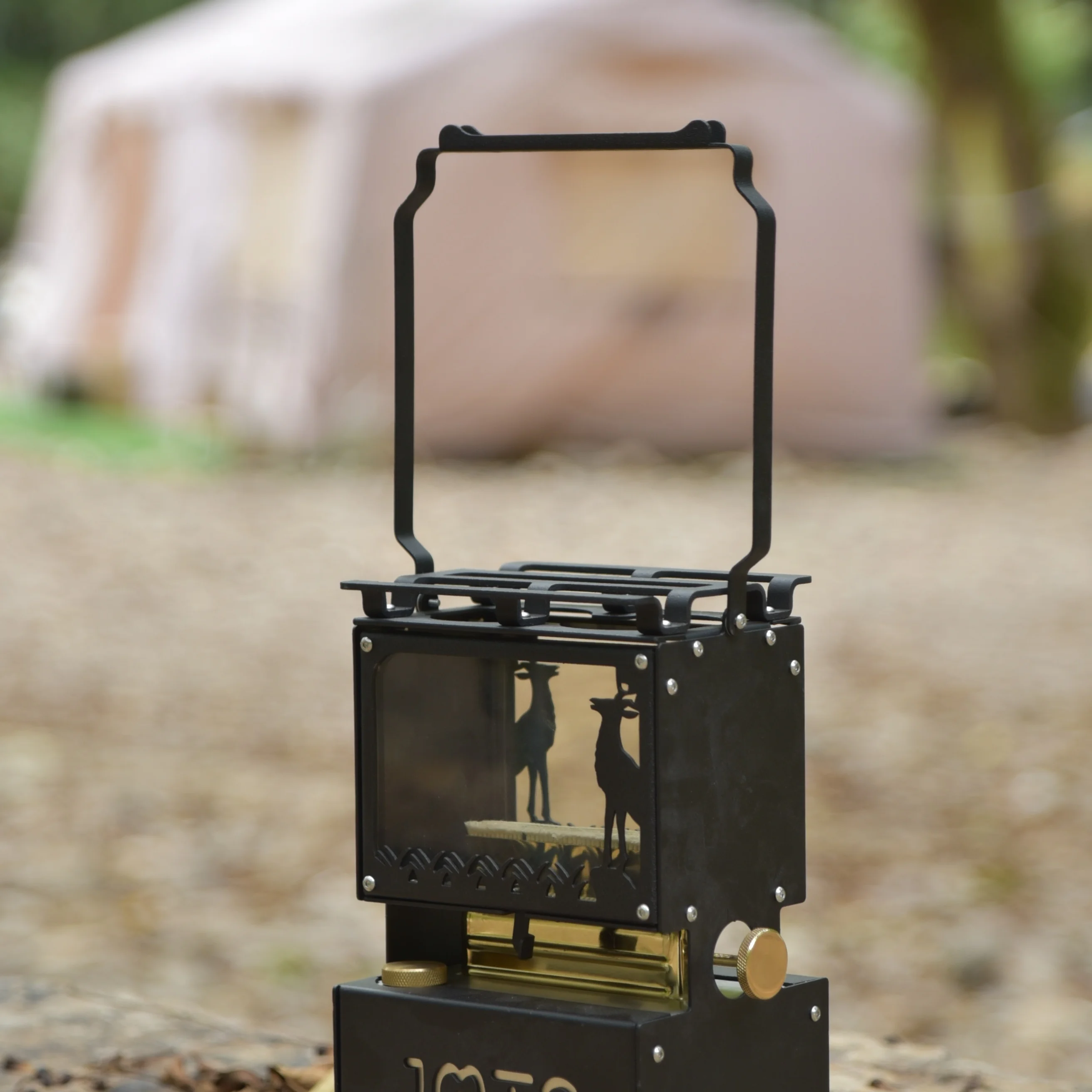 High-quality outdoor stoves and ambient lights for luxury camping resorts