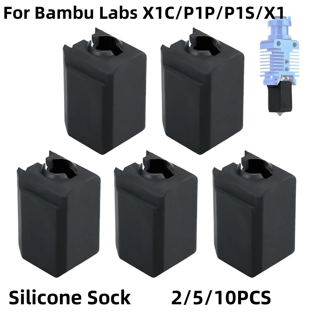 

Silicone Sock for Bamboo Lab X1/X1C/P1P/P1S/X1 Extruder Hotend, Heater Block Protective Silicone Cover,3D Printer Nozzle Sleeve