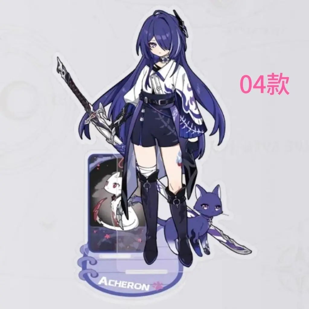 هونكاي: ستار ريل للأطفال حامل شخصية أكريليك Ruan Mei Dr. نسبة Sparkle Acheron Aventurine مجموعة اللافتات الدائمة للبجعة السوداء #5