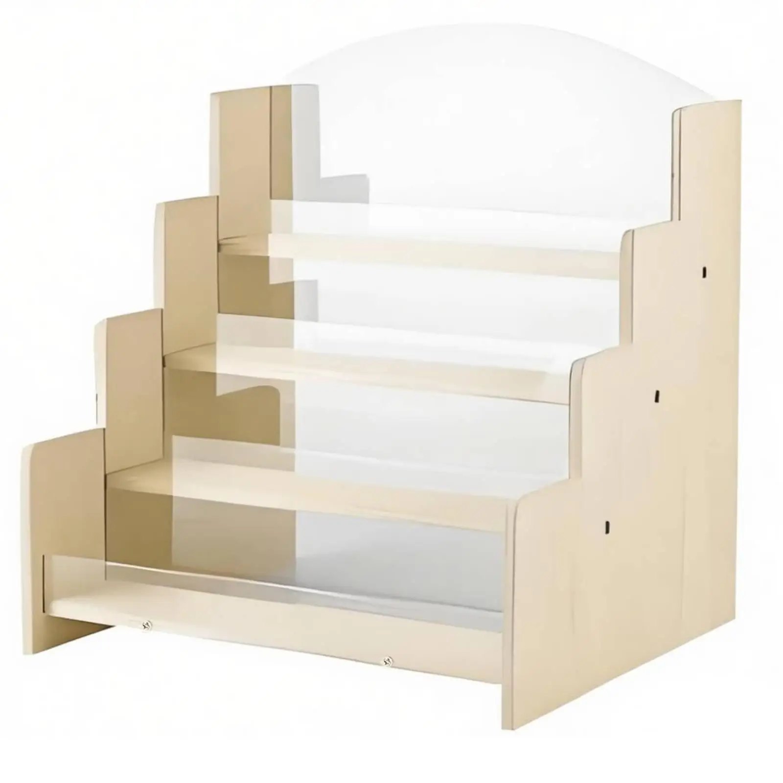 Greeting Card Organizer Tiered Shelf Easy Assembly for Desktops