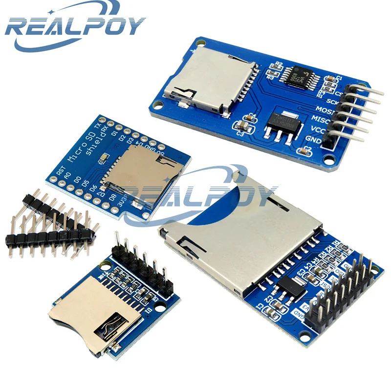 D1 Mini TF Card Module Micro SD Storage Expansion Board Mini Micro SD TF Card Memory Shield Module z pinami dla Arduino ARM AVR