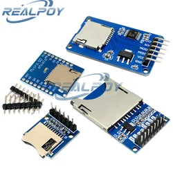 D1 Mini TF Card Module Micro SD Storage Expansion Board Mini Micro SD TF Card Memory Shield Module With Pins for Arduino ARM AVR