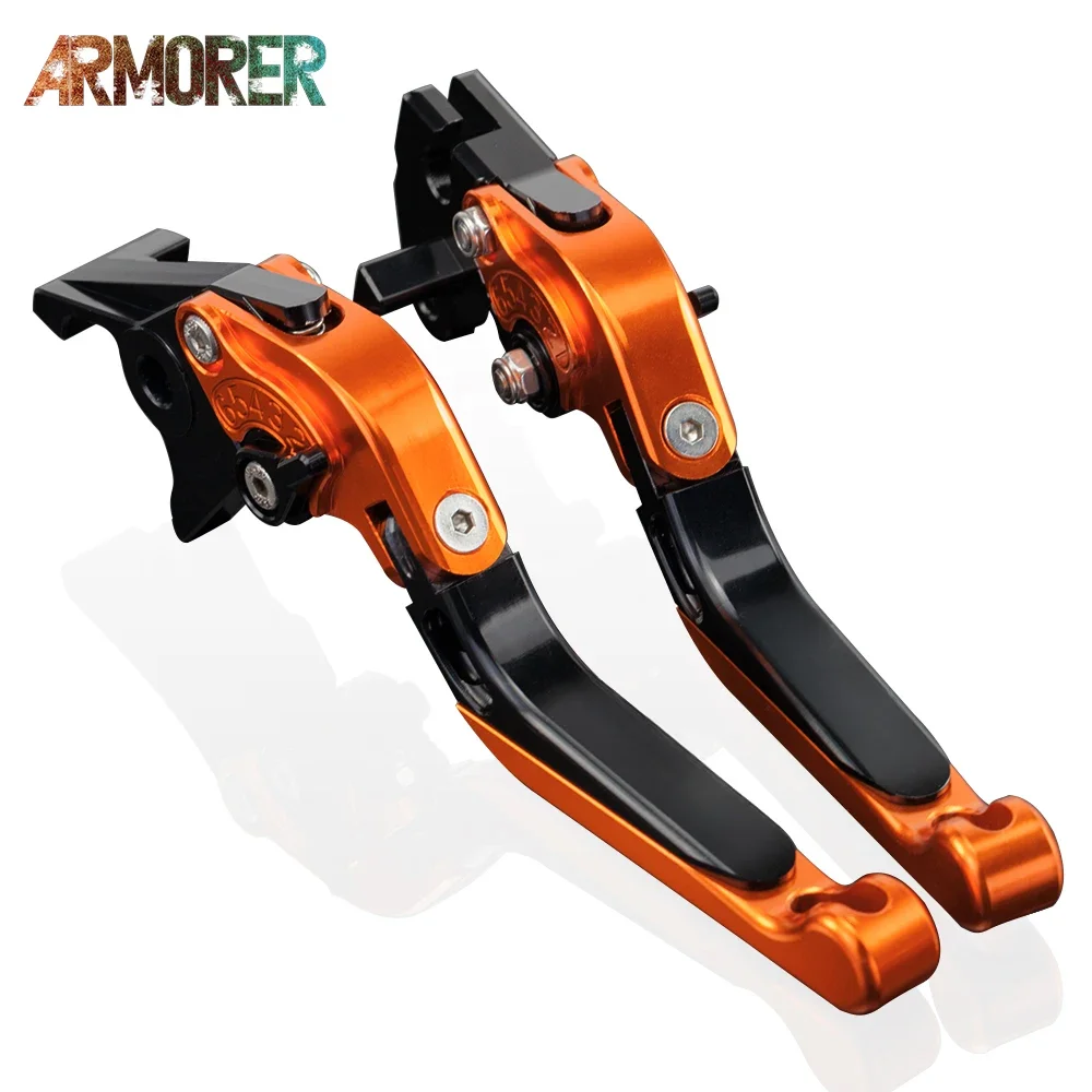 Motorcycle Accessories CNC Aluminum Folding Adjustable Brakes Clutch Levers For KTM 690 DUKE 690 DUKE R 2012 2013