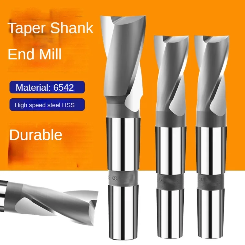 

Taper shank end mill, spiral edge milling cutter, high-speed steel M2 material, Mohs taper shank 2 tooth 14 16 20 30