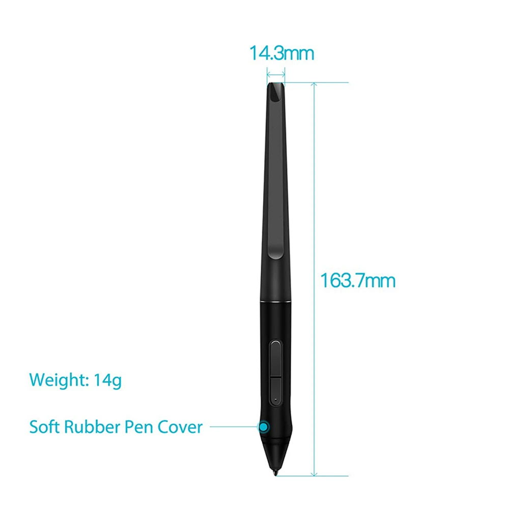 Lápiz óptico PW500 sin batería para tableta gráfica, bolígrafo Digital de dibujo para Huion KAMVAS Pro 22 Inspiroy Q11K V2 Q620M GT-221 GT2201