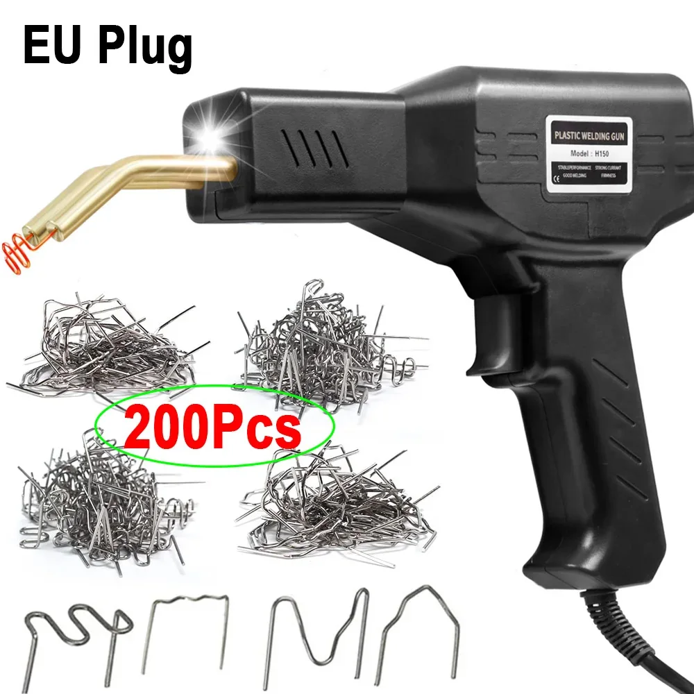 50W Hot Stapler Plastic Welding Machine Plastic Bumper Soldering Iron 2 in 1 Garage Tools Car Bumpers Repair Kit PVC Welder Gun image 3