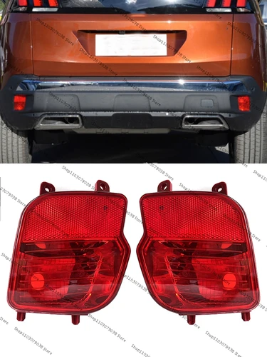 Para Peugeot 3008 4008 P84 para Citroen C5 lámpara antiniebla del parachoques trasero lámpara Reflector luz de freno lámpara de parada YL 00528880   YL 00528980
