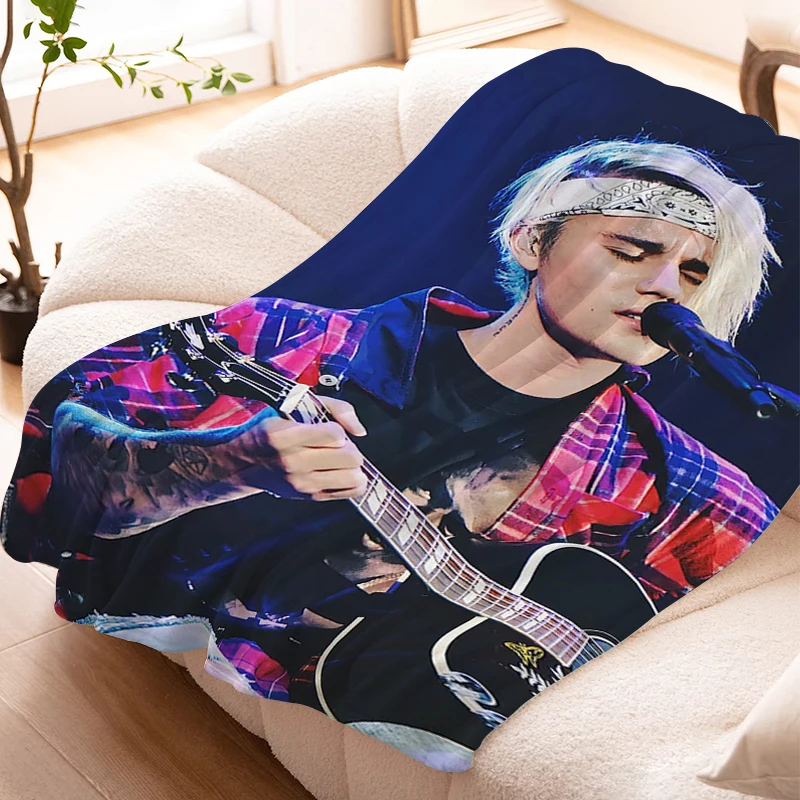 Fleece Blanket Sofa Winter Warm Justin Bieber Knee Bed Camping Nap Flannel Fluffy Soft Blankets King Size Microfiber Bedding