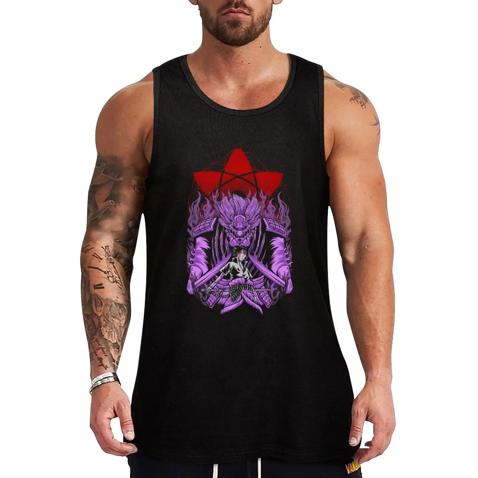 

Saske Susanoo Tank Top sleeveless gym t shirt men Men's summer t-shirt Clothing